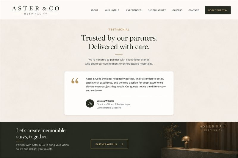 Aster & Co website screenshot