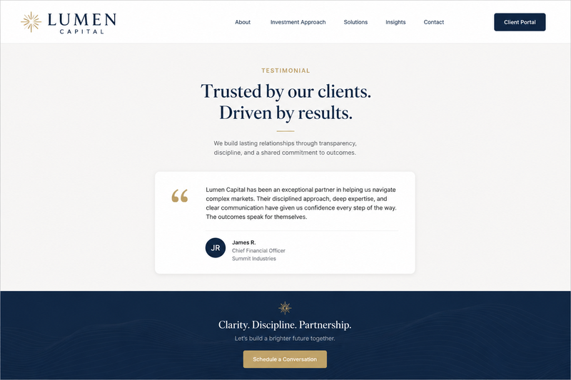 Lumen Capital website screenshot
